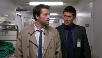 Dean & Cas work together to question the victim.